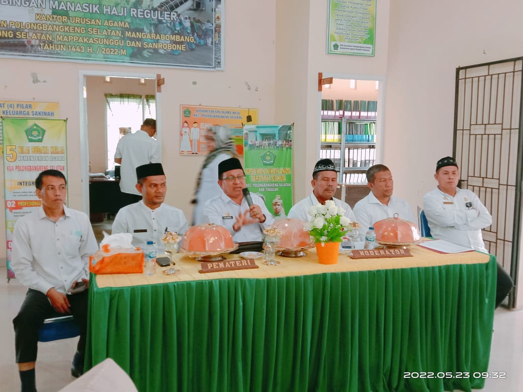 Manasik Haji 2022 Tingkat Kecamatan Di Buka Oleh Dr. H. Muhammad, Ini pesannya